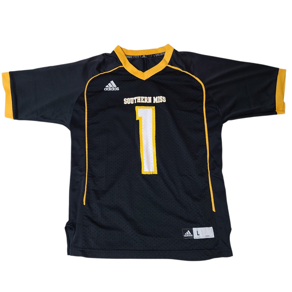 Adidas Southern Miss Golden Eagles USM #1 Football Jersey Youth Boys L 14-16